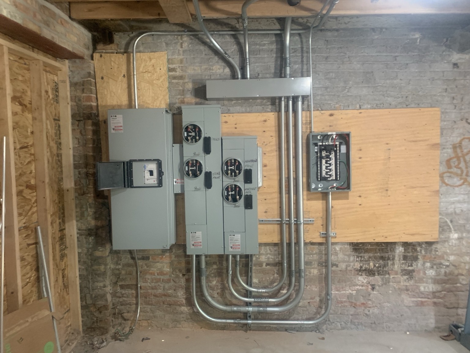 Basement Conduit Installation